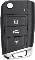 VW SUSTALI KUMANDA KABI GOLF7 3 BUTONLU METALLİ HU 162T ANAHTARLI