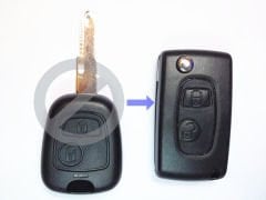PEUGEOT SUSTALI KUMANDA KABI 2 BUTONLU DÖNÜŞÜM YALE ANAHTARLI